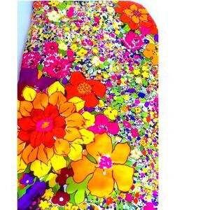 Vintage THC Hawaiian Textiles Psychedelic Floral Fabric Remnant 3+ Yards